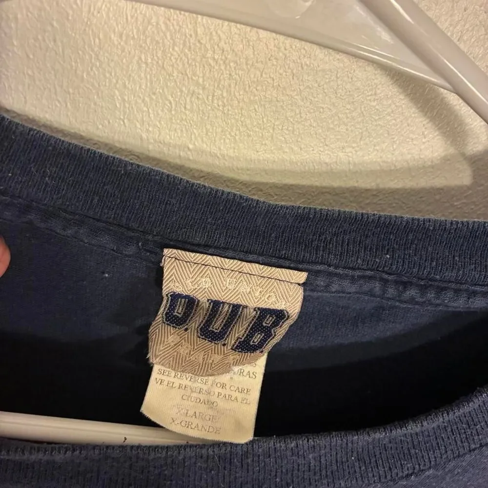 Unbranded Men's Navy and Blue T-shirt